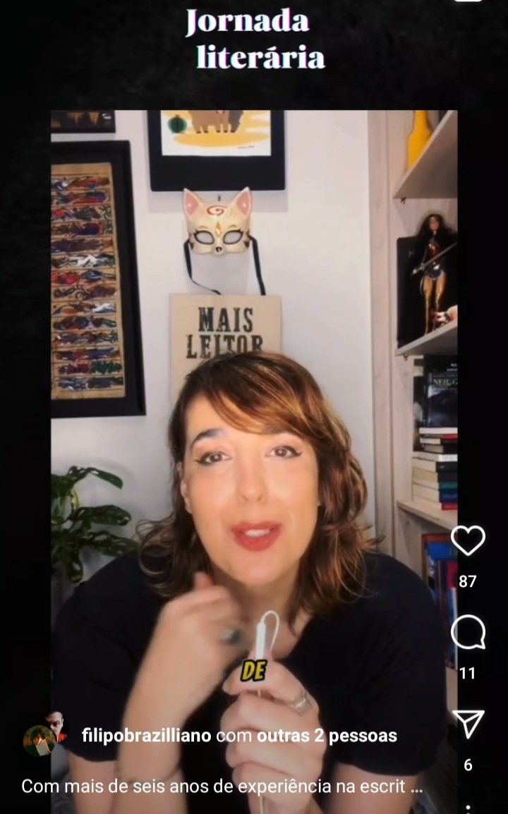 No quadro Jornada Literária, autores convidados compartilham saberes e vivências dentro de suas áreas de conhecimento e interesse. 

Pessoas que já participaram: @ViltoReis , <a href="/larissabrasil__/">Larissa Brasil | 🍉</a>, Mia Sardini, <a href="/gogunnn/">𝗚𝗢𝗚𝗨𝗡</a> , Elaine Araújo Brito e Lihra