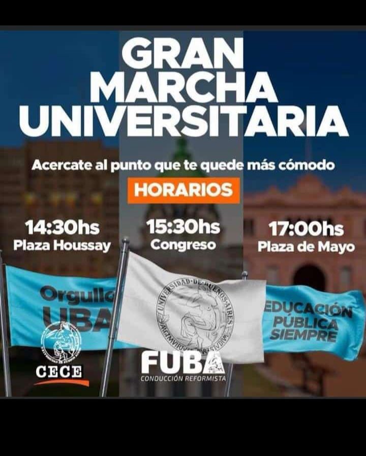 #UniversidadPublicaSiempre 
#UniversidadesPublicas 
#UniversidadesPublicasEnPeligro 
#Universidades