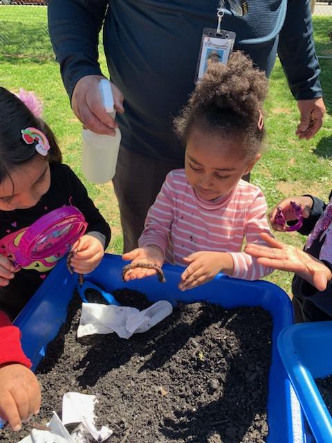 DawsonOrmanECH's tweet photo. Happy Earth Day! Teachers took the classroom outside today.  Students enjoyed exploring sensory stations and using materials found in nature to make mud pies and cookies! @JCPSEARLY @BrumbackHeather https://t.co/eZJz7W5ht7