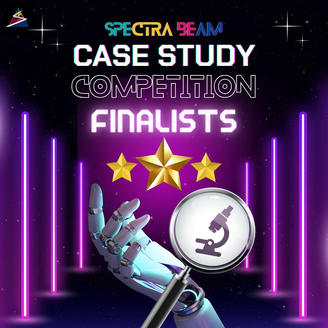 SPECTRABEAM_'s tweet photo. THE MOMENT HAS ARRIVED!! 🤩

After extensive deliberation, Spectra BEAM is thrilled to announce 📣 THE FINALISTS 📣 for the Case Study Competition. We can't wait to meet you at the Finals Round! 🥳 https://t.co/eI4dn97PS7