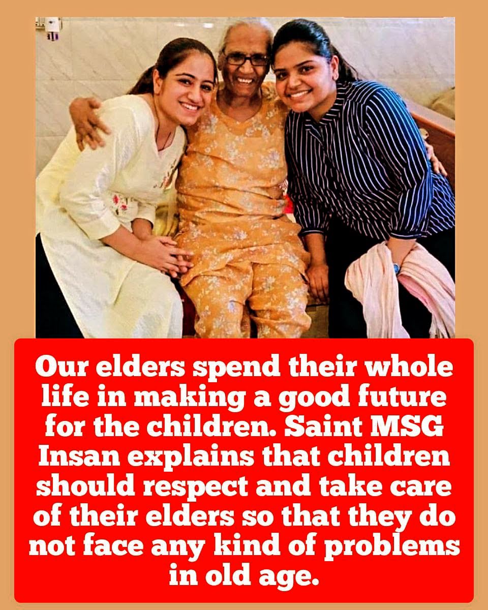 Nowadays, due to everyone being busy in their work, they leave their elders in old age homes. In such a situation, as per the inspiration of Saint MSG Insan, Dera followers go to the ashrams and take care of the elders and give them the necessary things. #ElderlyCare