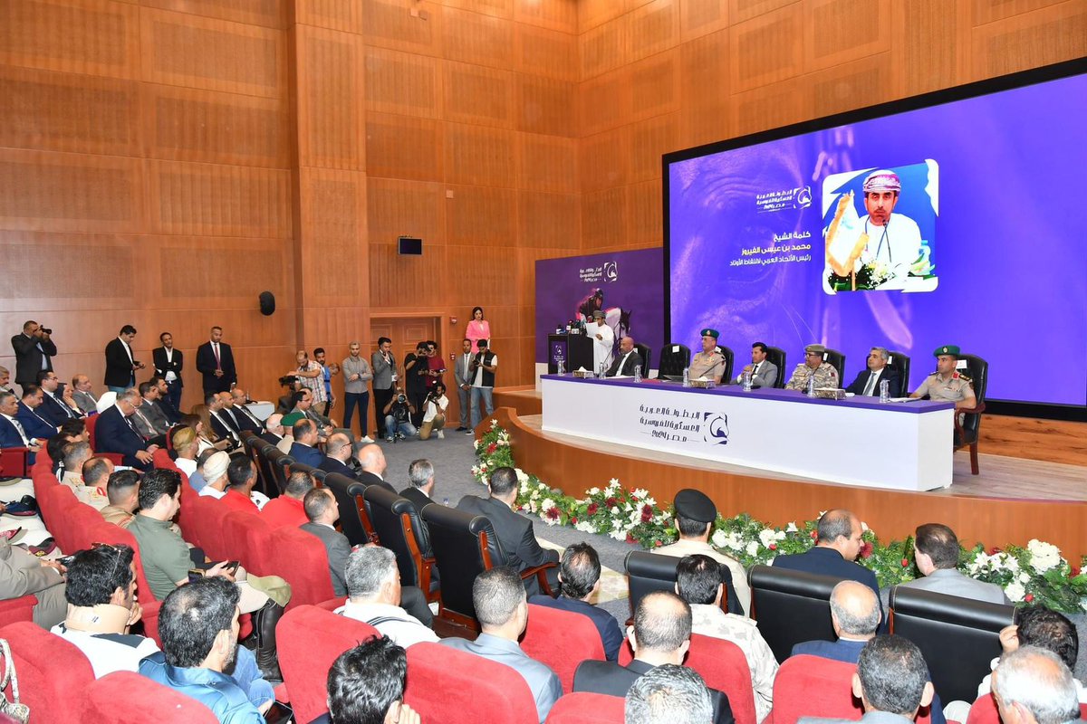 الفيروز يشارك في أفتتاح المؤتمر الصحفي للبطولة العربية للفروسية التي تقام في العاصمة الاداريه الجديدة بحضور وزير الشباب والرياضة المصري ورئيس الاتحاد العربي العسكري