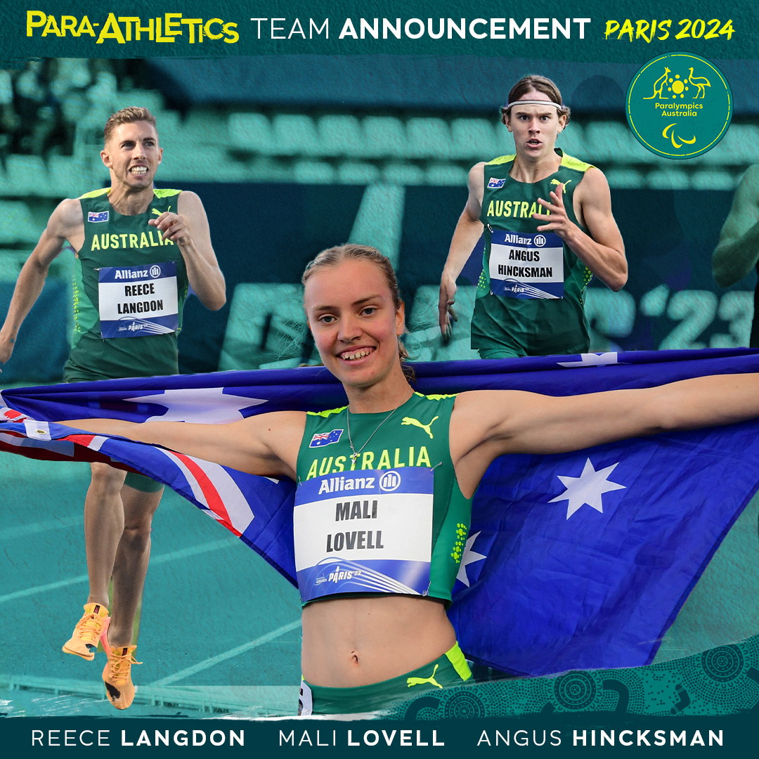 The first Aussie Para-Athletics contingent for the #Paris2024 Paralympics! This includes @MichalBurian700, @madiderozario, @AHincksman, Reece Langdon, Mali Lovell, @low_vanessa, @michaelroeger and @Jimmy_T36. @AthsAust | @paralympics | @qantas #ImagineWhatWeCanDo