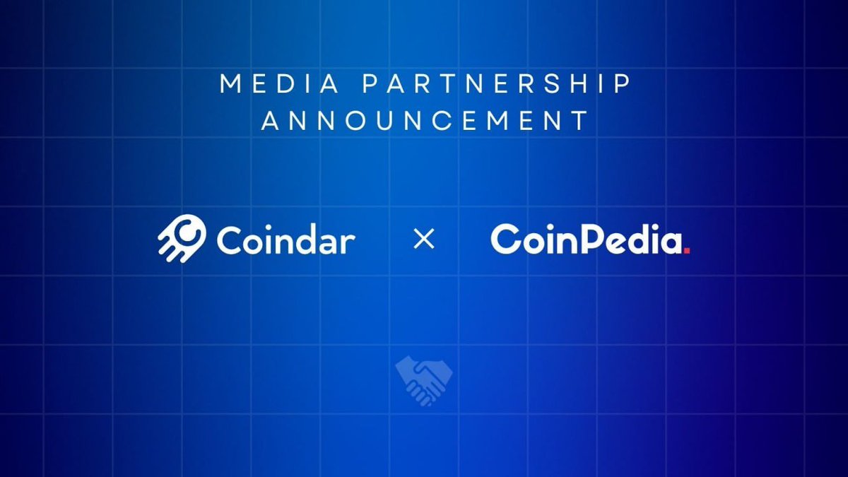 📢 Exciting News!

We're thrilled to announce our new collaboration with <a href="/CoinpediaNews/">Coinpedia</a>! 🤝 This partnership with <a href="/coindar_/">Coindar</a>  will bring you even more comprehensive and reliable cryptocurrency news, market insights, and in-depth analysis. Stay tuned for fresh content, industry