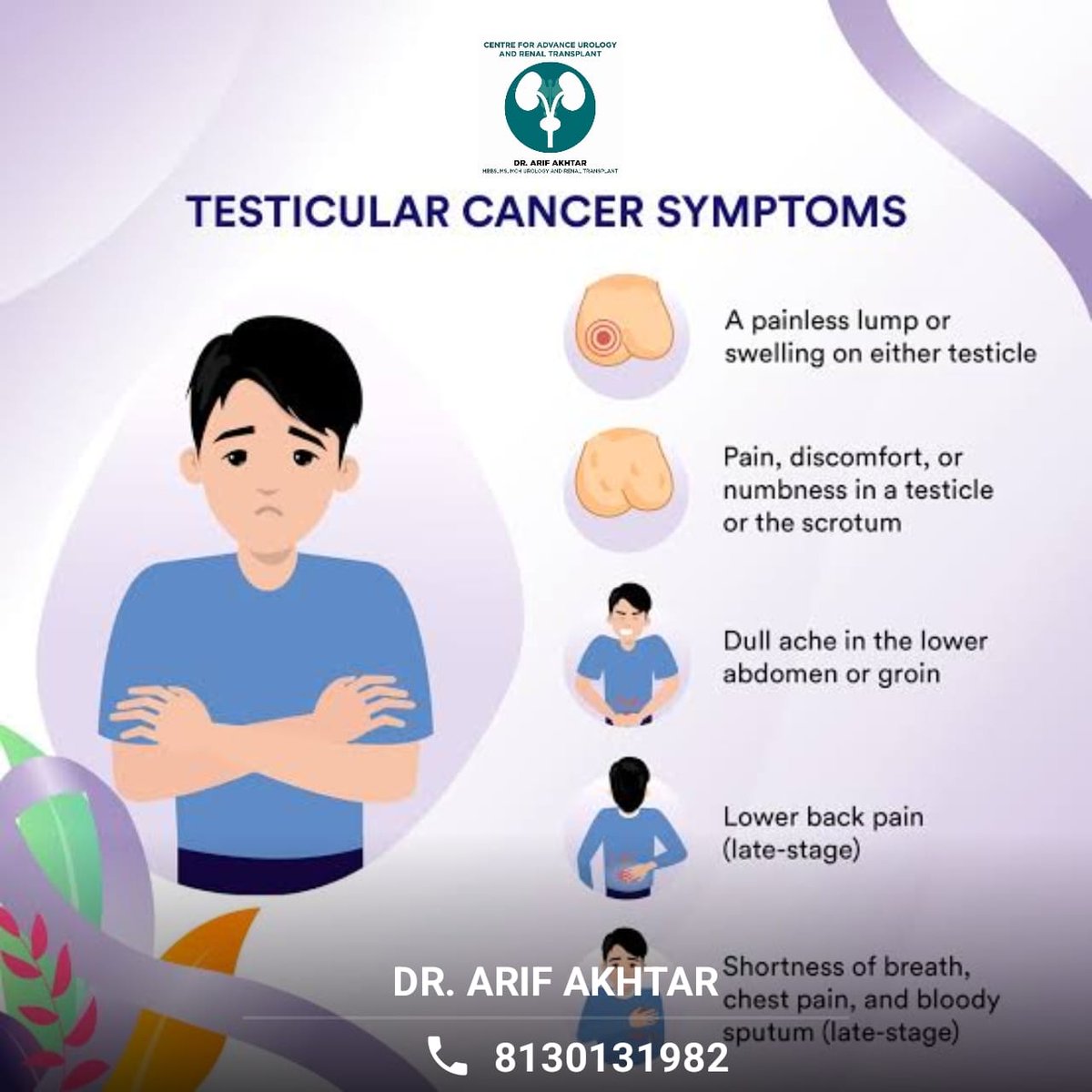 Let's debunk testicular cancer myths: It affects men of all ages, not just older ones. Pain isn't always present, and masculinity isn't lost with treatment. Early detection is key. #TesticularCancerAwareness #EarlyDetectionSavesLives 🎗️💙