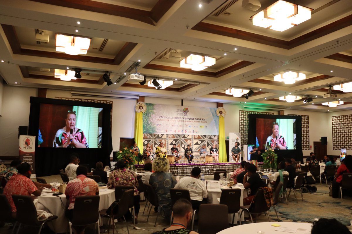 “If we don’t claim our own stories and insist on how they are told, someone else will tell them for us.” “Memory is Resistance” kicked off the opening day of the 3rd #PacificSOGIESC conference yesterday. #PacificHumanRights FULL COVERAGE on #PHRC24 site: phrcsogiesc2024.com/f/memory-is-re…