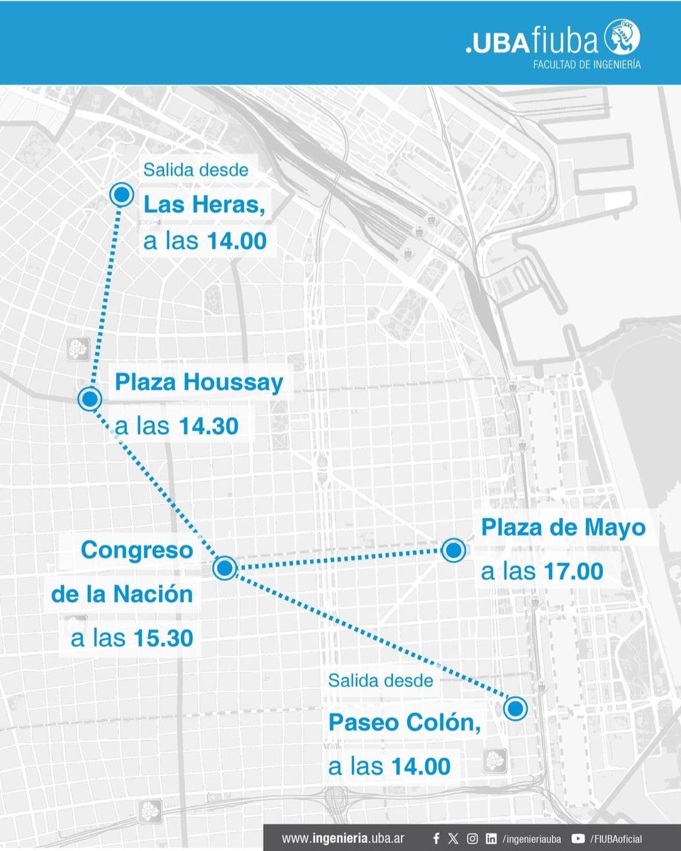 Mañana salimos desde FIUBA a los que quieran sumarse! #MarchaFederalUniversitaria
