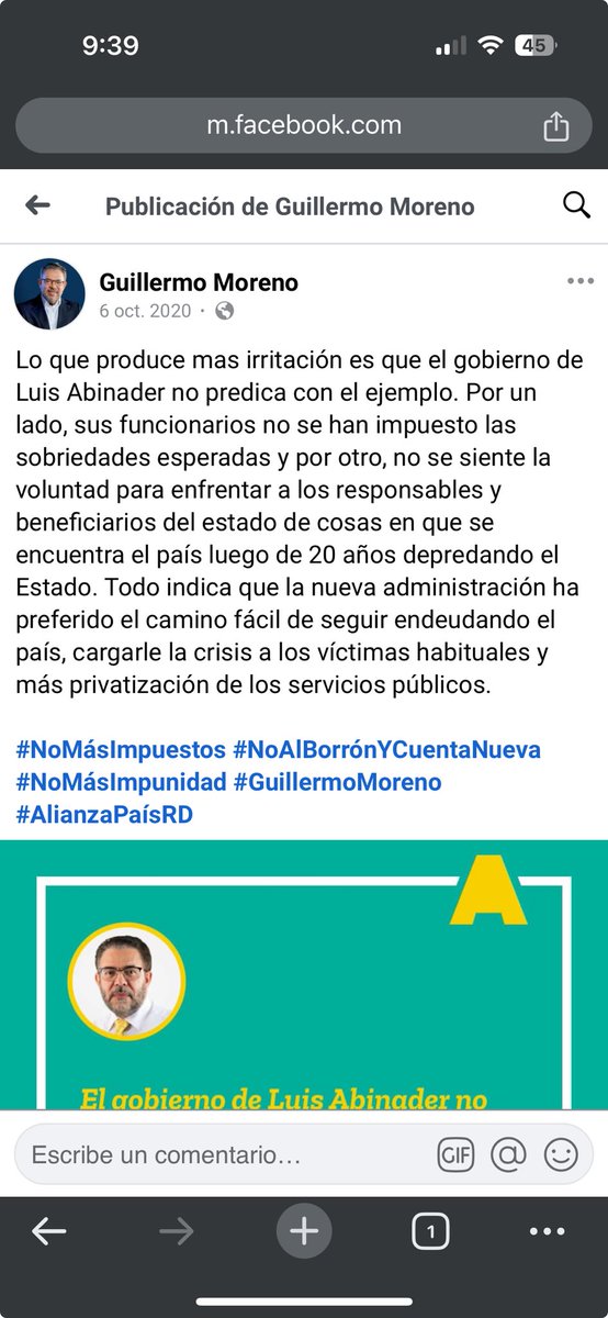 Esto decía el candidato #GuillermoMoreno sobre este mismo gobierno que hoy lo postula.