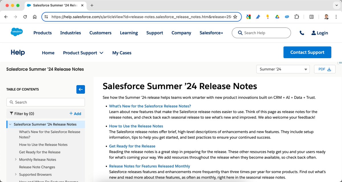 asagarwal's tweet photo. #1MinuteTip Salesforce Summer '24 Release Notes now available at URL https://t.co/vQpfYGPX4f 😊

Time to find out what's the latest &amp; greatest in this release. https://t.co/dpMPo27jcH