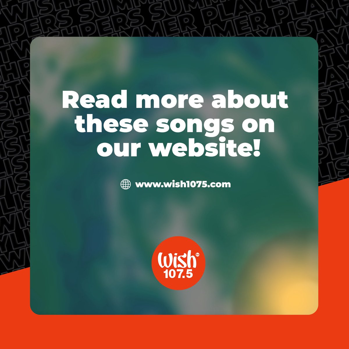 wish1075's tweet photo. Cool down, turn up the volume, and enjoy the season with our freshly curated Wishers’ Summer Playlist — featuring tracks from SB19, Alamat, BINI, Maki, The Eraserheads, and more!

Read more about these songs on our website: https://t.co/mqzqY5JJ4j https://t.co/sKcJk7lUSO