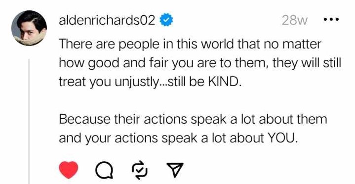 Always choose to be KIND. 

@aldenrichards02 
#ALDENRichards