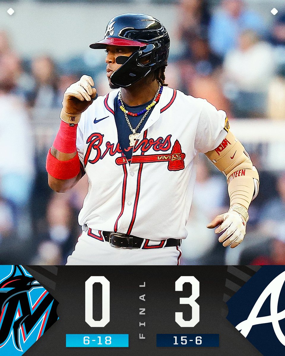 MLB (@mlb) on Twitter photo Ronald Acuña Jr. makes history as the <a href="/Braves/">Atlanta Braves</a> begin the week with a shutout W! Ronald Acuña Jr. makes history as the <a href="/Braves/">Atlanta Braves</a> begin the week with a shutout W!