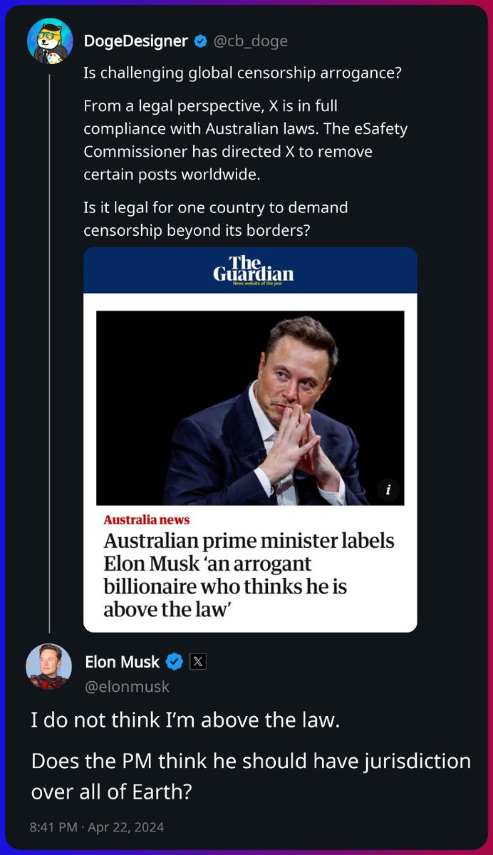 Elon Musk. The World's Free Speech Liberator!