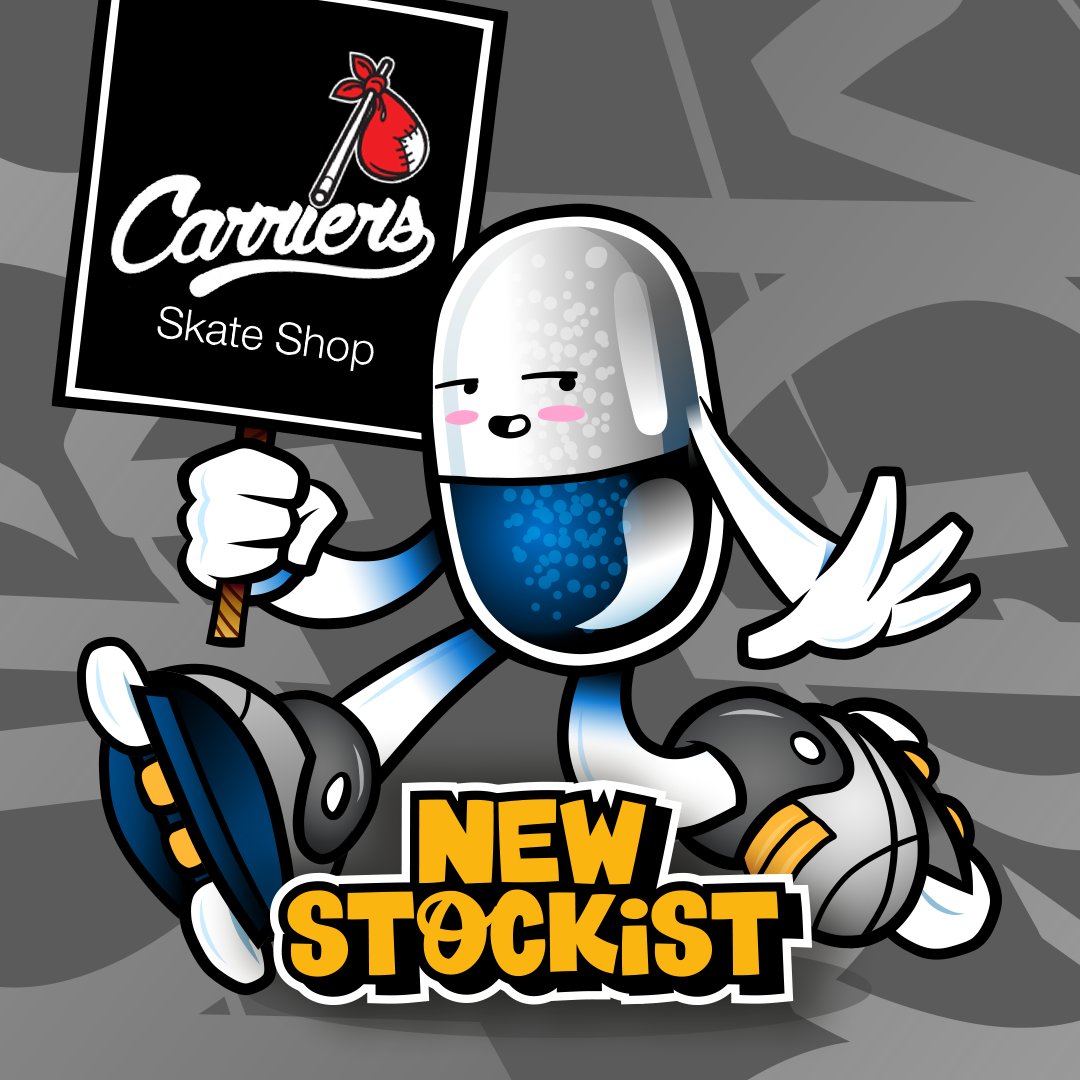 Announcing our first official stockist, Carriers Skate Shop where you can now get your hands on our IRL streetwear. Carriers are our flagship stockist and get all the rarest pieces including @rxcpts hand-made garage tee's. Hurry in friends! 

Welcome to the pharmilia Carriers!
