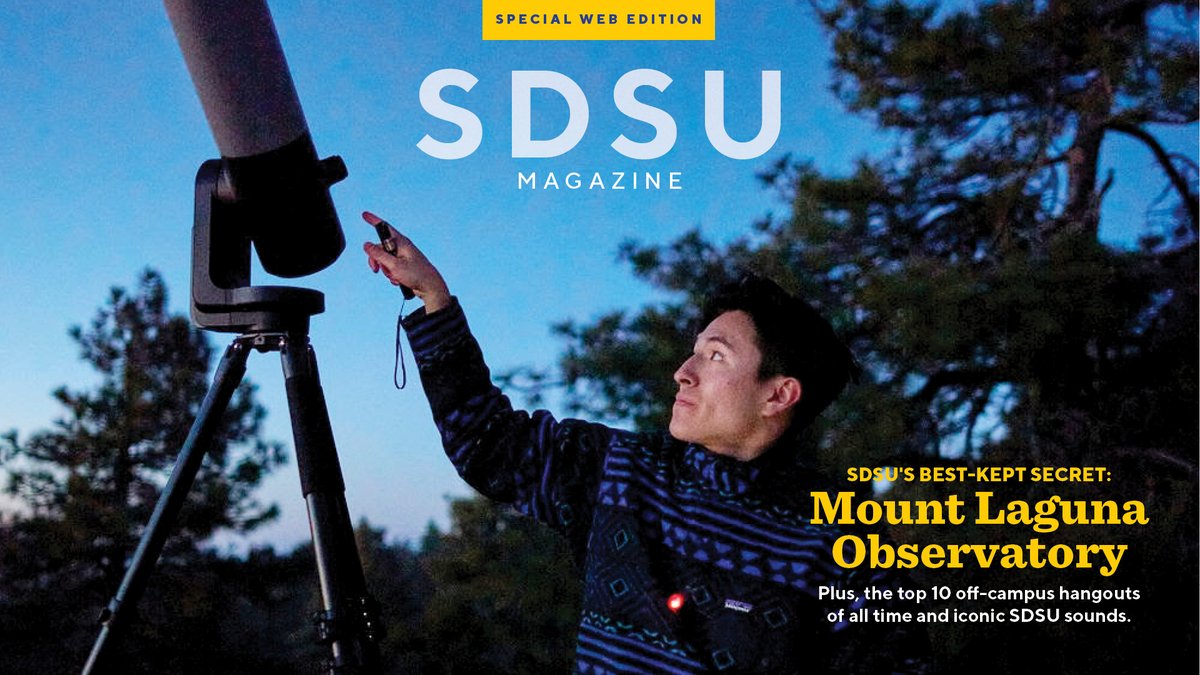 Released! The special web edition of SDSU Magazine features the iconic sounds, people and places of SDSU, including the top 10 off-campus hangouts of all time. Read SDSU Magazine: sdsu.edu/magazine