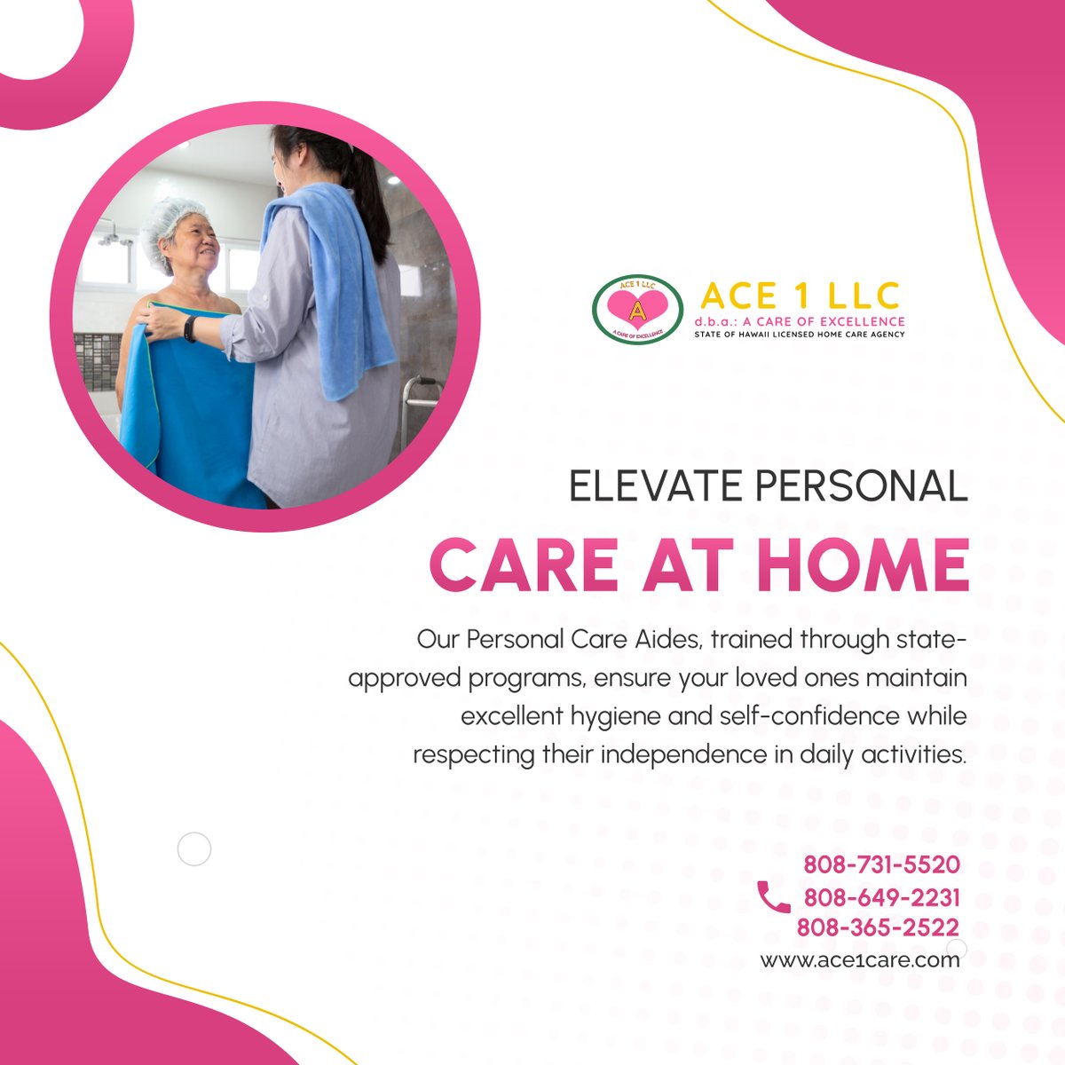 Ensure your loved ones' dignity and comfort with professional personal care that boosts confidence and cleanliness, tailored to their needs.

#HiloHI #HomeCare #PersonalCare