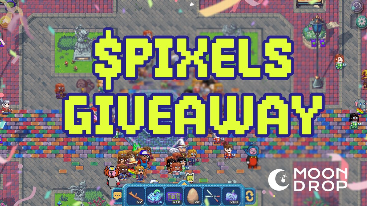 Moondropgg's tweet photo. No $PIXEL luck? 😭 
No worries! We're giving away 50 $PIXEL 🤑🤑🤑

Enter Giveaway🎉🎉
💚 Like &amp; RT this tweet 
💚 Follow @Moondropso 
💚 Comment below with a screenshot of your @pixels_online Taskboard

5 winners will win 10 $PIXEL! Drawing in 3 days. https://t.co/QZxu9F7f90
