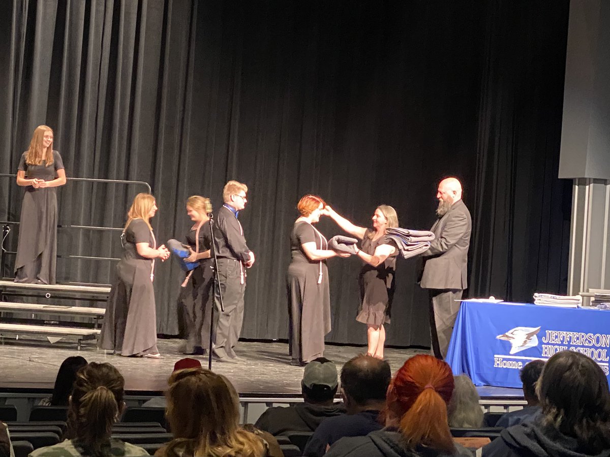 R7principal's tweet photo. JHS Choir &amp; Band with another fantastic performance at this evenings Spring Concert. We thank our Senior Choir &amp; Band members for all that they have done for both programs &amp; our school!  What a great evening of music! https://t.co/MSnwZmPNXs