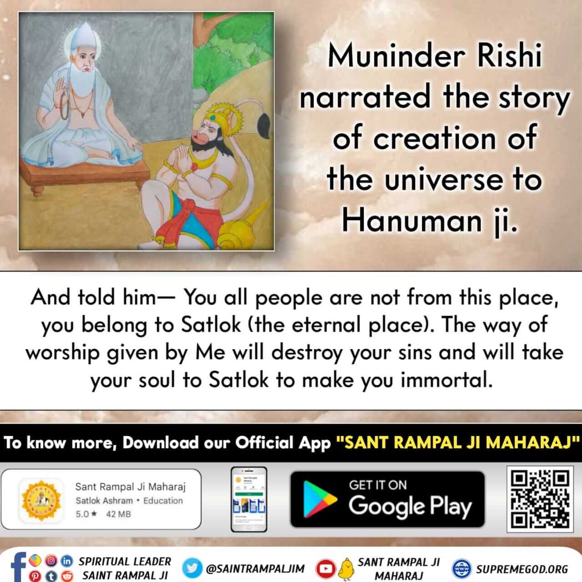 In what form did Hanuman Ji meet the Supreme God?

Ans. Hanuman Ji met the Supreme God in the form of Munindra Rishi.
#अयोध्यासे_जानेकेबाद_हनुमानको मिले पूर्ण परमात्मा