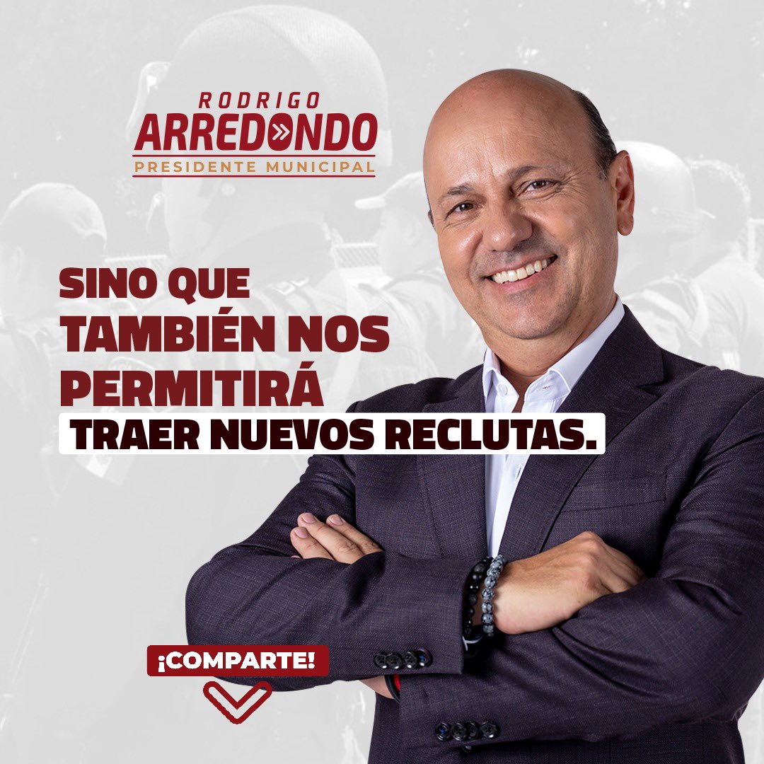 Nuestro cuerpo policial municipal merece un sueldo digno por la labor noble que realizan de resguardar nuestra seguridad, de esta manera construimos un municipio más seguro que atienda las causas de los problemas. #YoConArredondo #CuautlaTransformacion #RodrigoArredondo