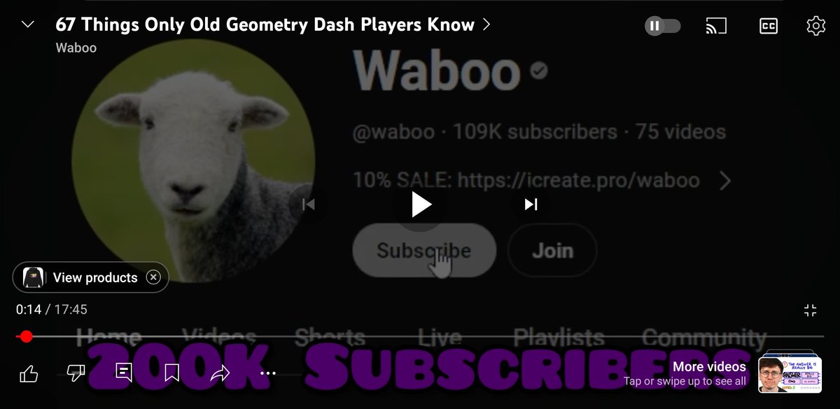 There's a reason he says he'll change his profile picture to a sheep instead of a goat...