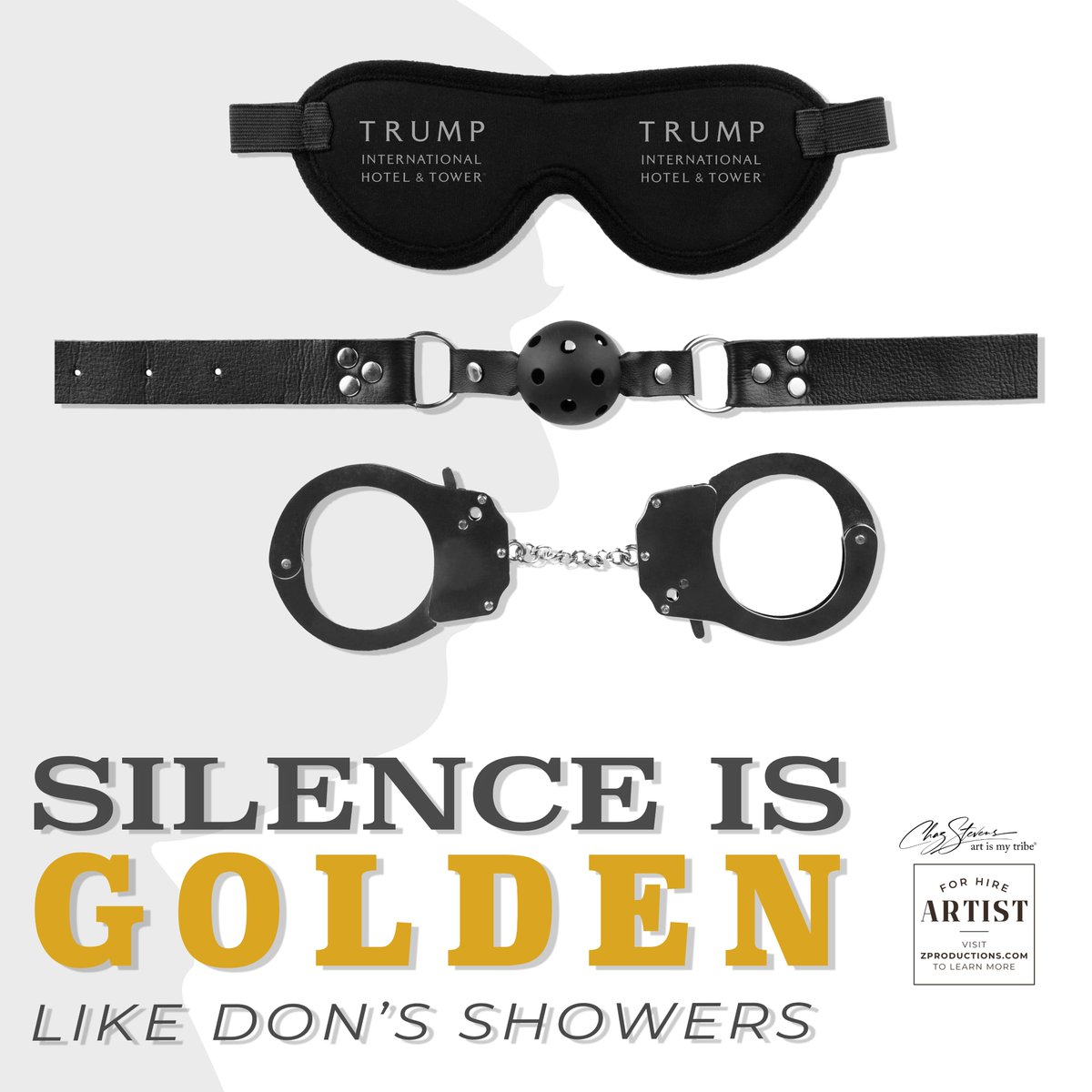 As Nana would say, accessories make the outfit ... #silenceisgolden #TrumpTrials