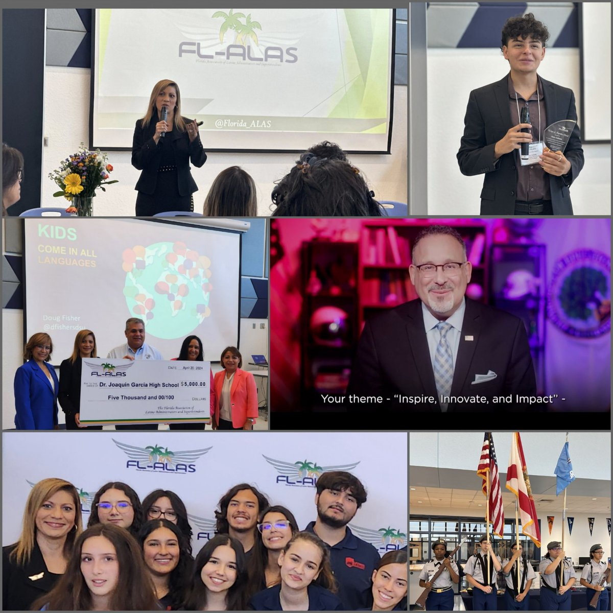 Loved our FL-ALAS conference theme #InspíraInnovateImpact! Ss continuously 𝗶𝗻𝘀𝗽𝗶𝗿𝗲 me to 𝗶𝗻𝗻𝗼𝘃𝗮𝘁𝗲 &strive for positive 𝗶𝗺𝗽𝗮𝗰𝘁 in their educational journeys. Gracias @DrGarciaHS @PrincipalOtero, Ss, speakers, presenters, & sponsors for a successful conference!