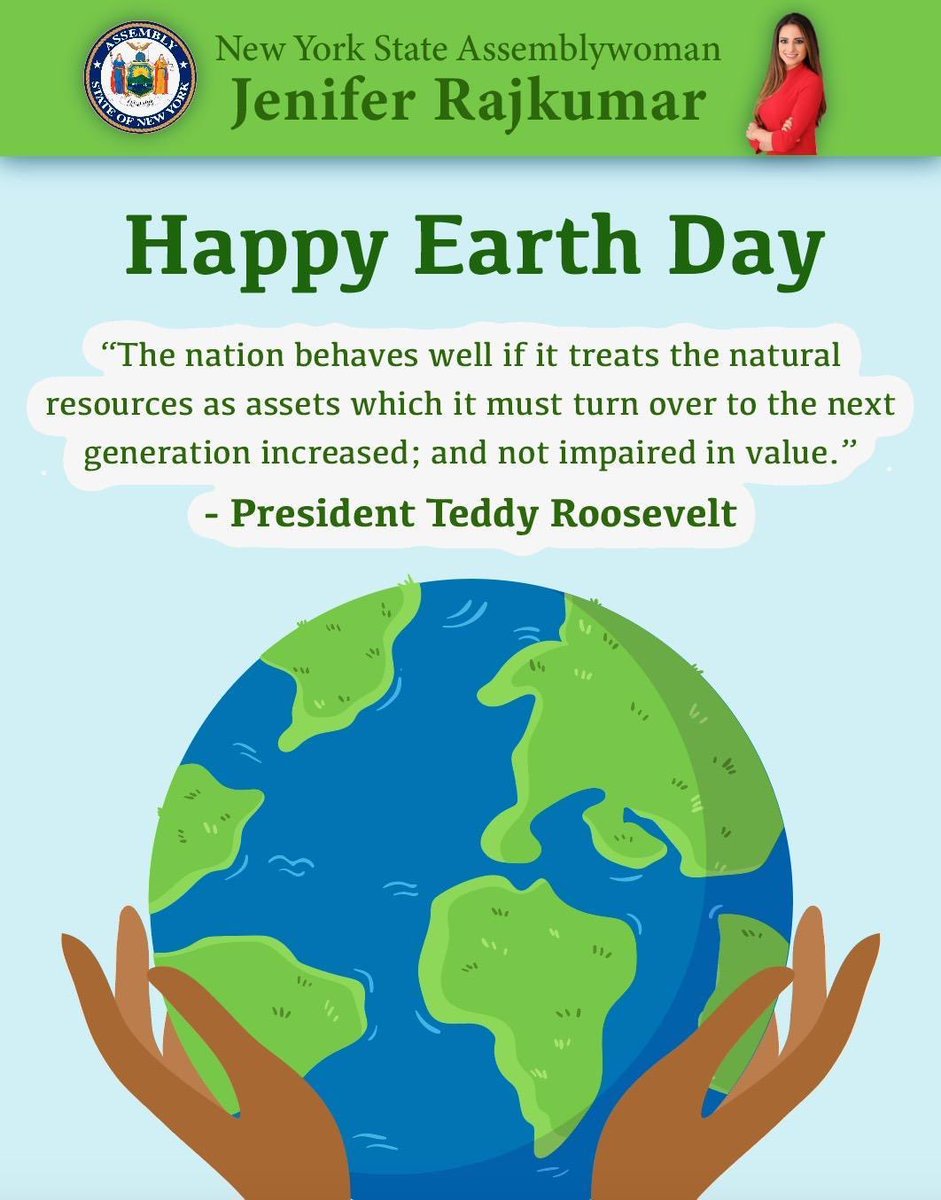 On #EarthDay and every day, it is time to recognize our moral imperative to protect our climate, conserve nature, preserve biodiversity, and reduce waste to zero. I am always working to ensure we leave future generations a planet better than how we found it.🌎