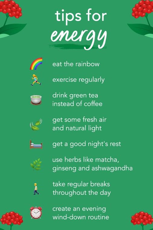 Boost your day with these tips for staying energized! 💪✨ From healthy eating to exercise, discover how to keep your energy levels up. #EnergyBoost #HealthyHabits #StayEnergized