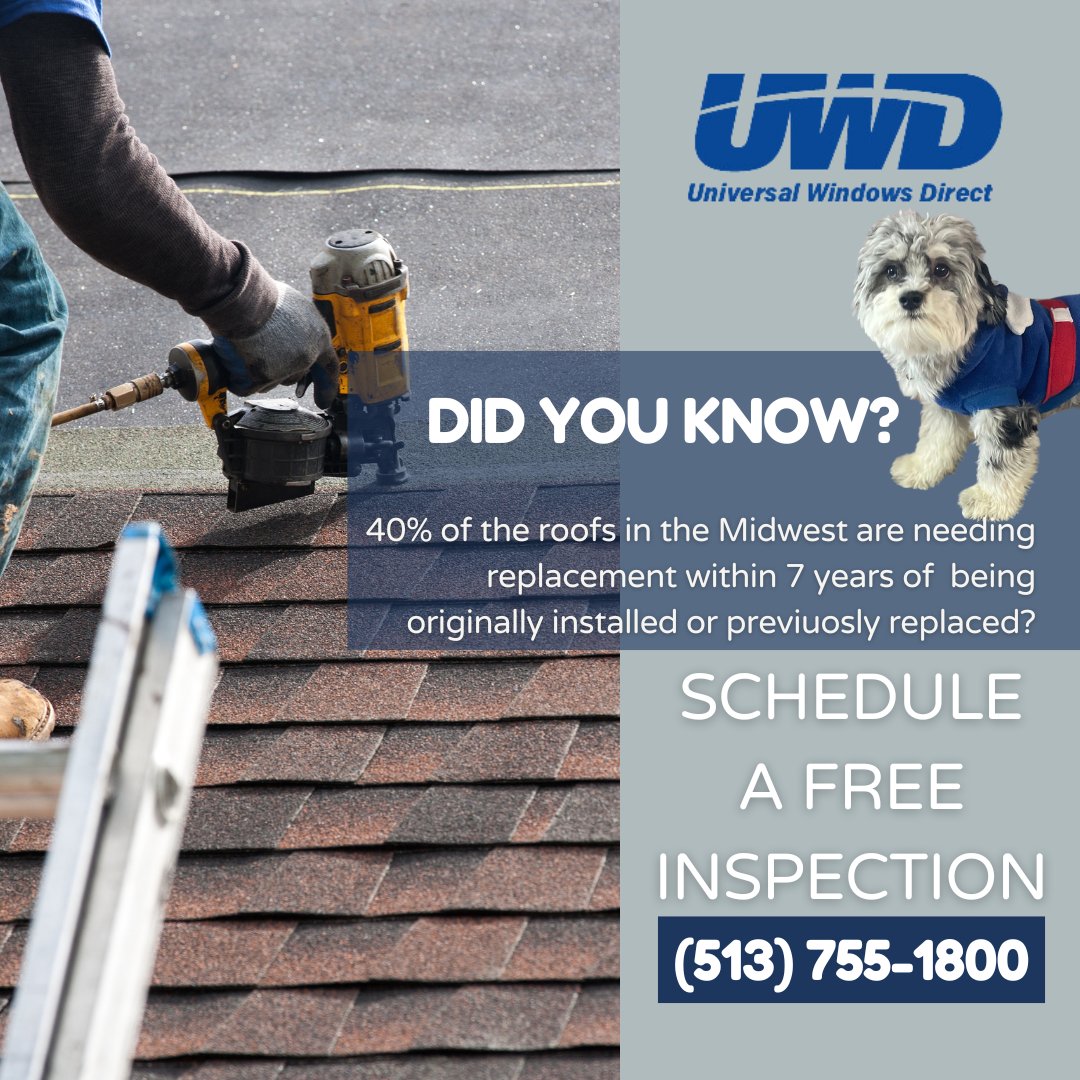 uwdcincinnati's tweet photo. Say goodbye to repeated roof replacements and hello to peace of mind!

Get a Free No Obligation Estimate and Inspection today to ensure your roof is in top shape! Call us now and take advantage of Bowie's 15% OFF Full Roof Replacements promo! 

#UniversalMonday #Roofing #UWDCincy https://t.co/TK26H0iPGm