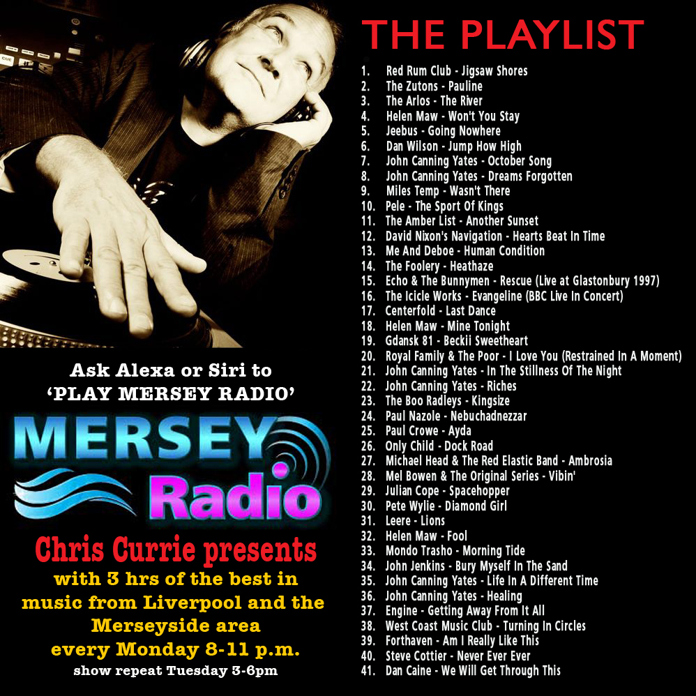 If you missed Monday's Mersey musical communion then fear not, it repeats today (Tuesday) 3-6pm on @MerseyRadio with Feat. Artist: @ha_maw96 & Feat. Album: The Quiet Portraits by @johncyates 
@VioletteRecords @WallyTBM @fretsore @NothingvilleM @LiverpoolBands @MELLOWTONEclub