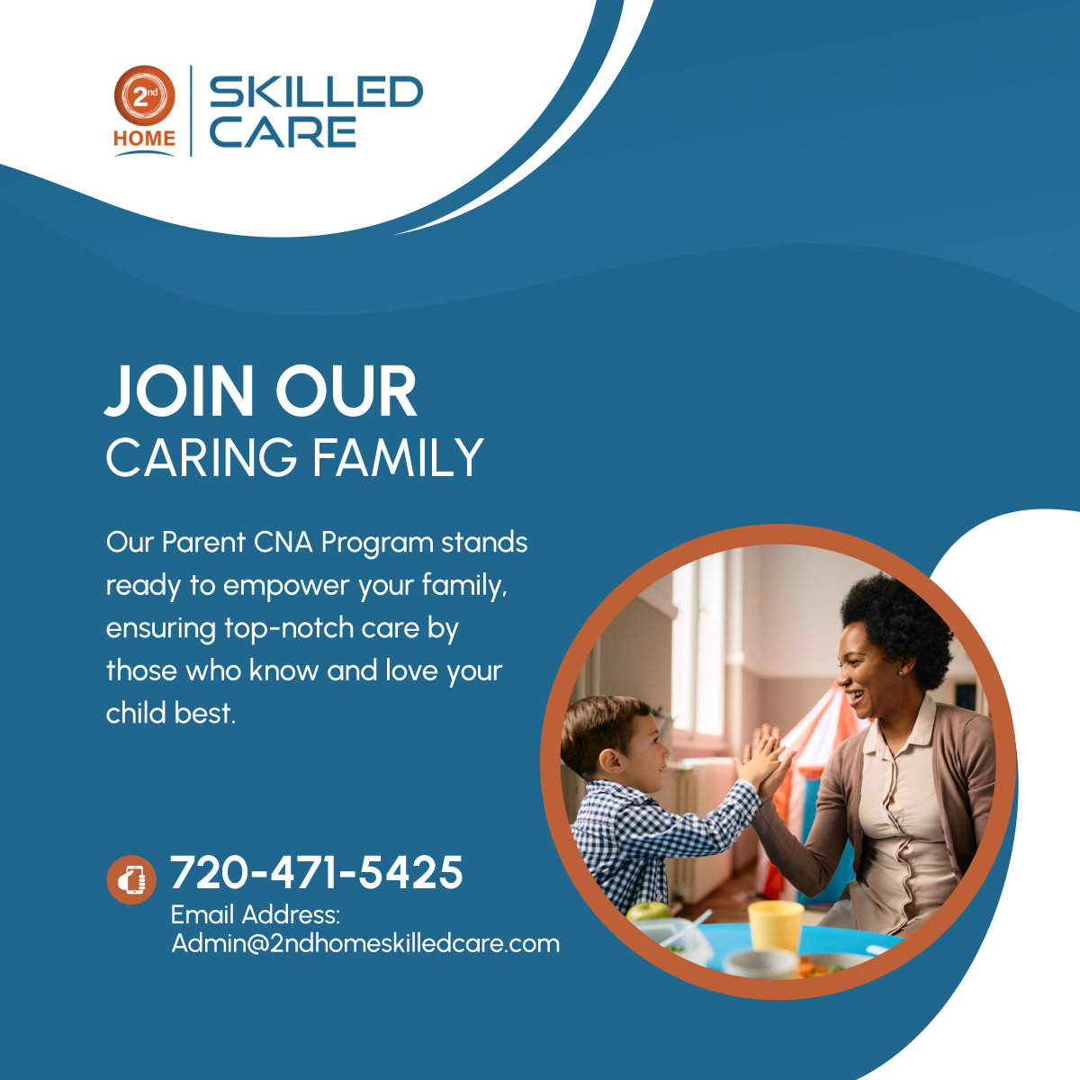 Elevate your child’s care by joining our Parent CNA Program today. Together, we can make a lasting difference.

#AuroraCO #HomeHealthCare #FamilyFirstCNA