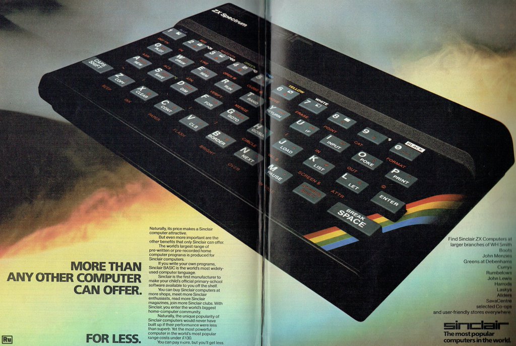 #OnThisDay 1982 :The ZX Spectrum was launched and here's one being advertised. #80s #retrogaming