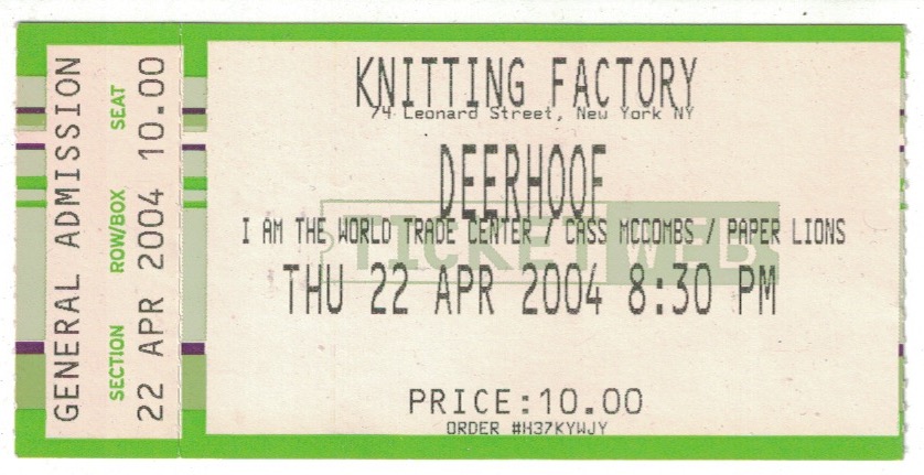 It's the 20th anniversary of my first @Deerhoof show. Gadzooks, they are a wonderful band. I see them every chance I get.