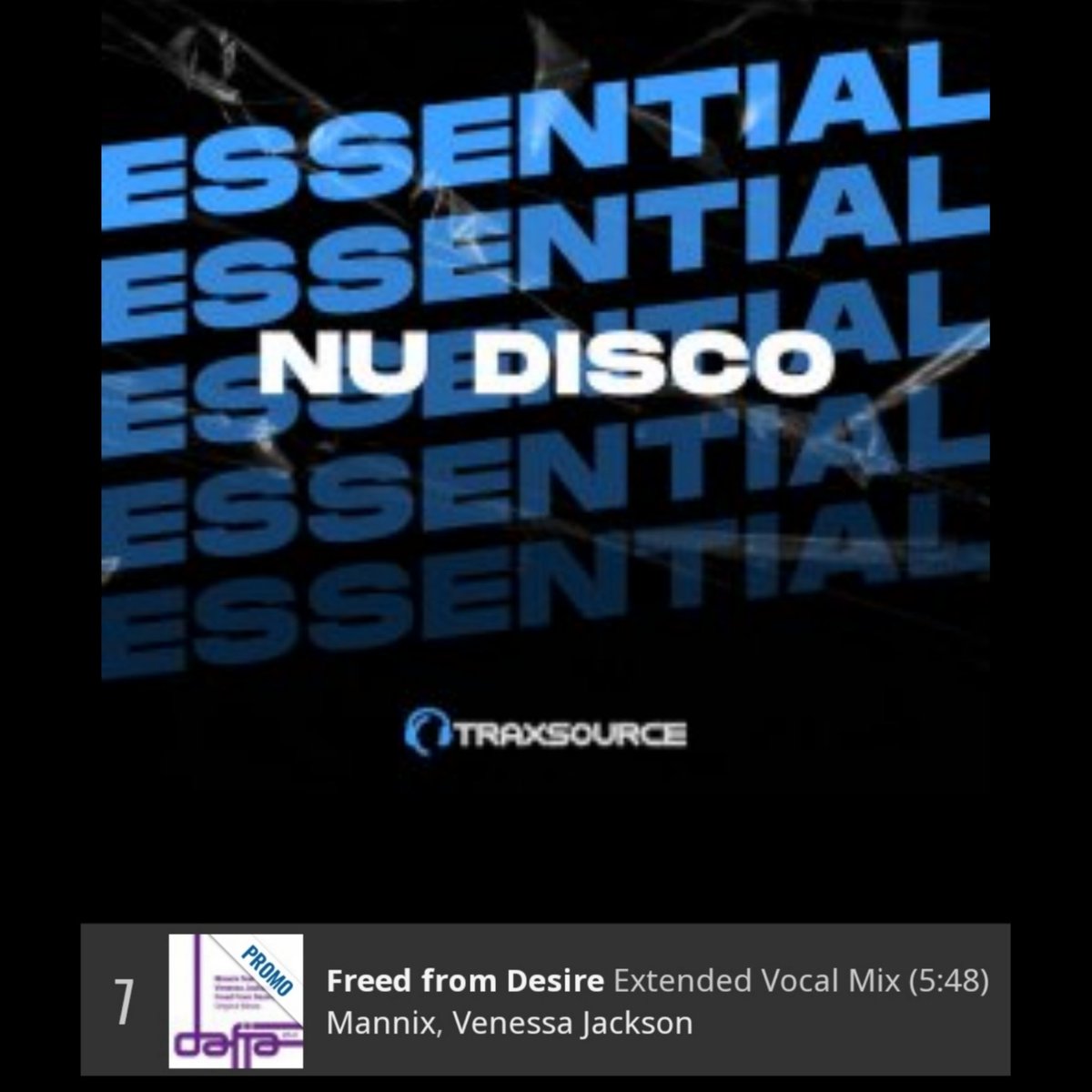 Thank you @traxsource  for the spotlight and ft our track on the #weekendweapons #nudisco Essentials & #HYPECharts 
@MannixKling  @VenessaJackson7 
'Freed From Desire' 

traxsource.com/title/2236091/…

Head on over to Traxsource and Purchase/Chart,/ Share & Enjoy❤️
