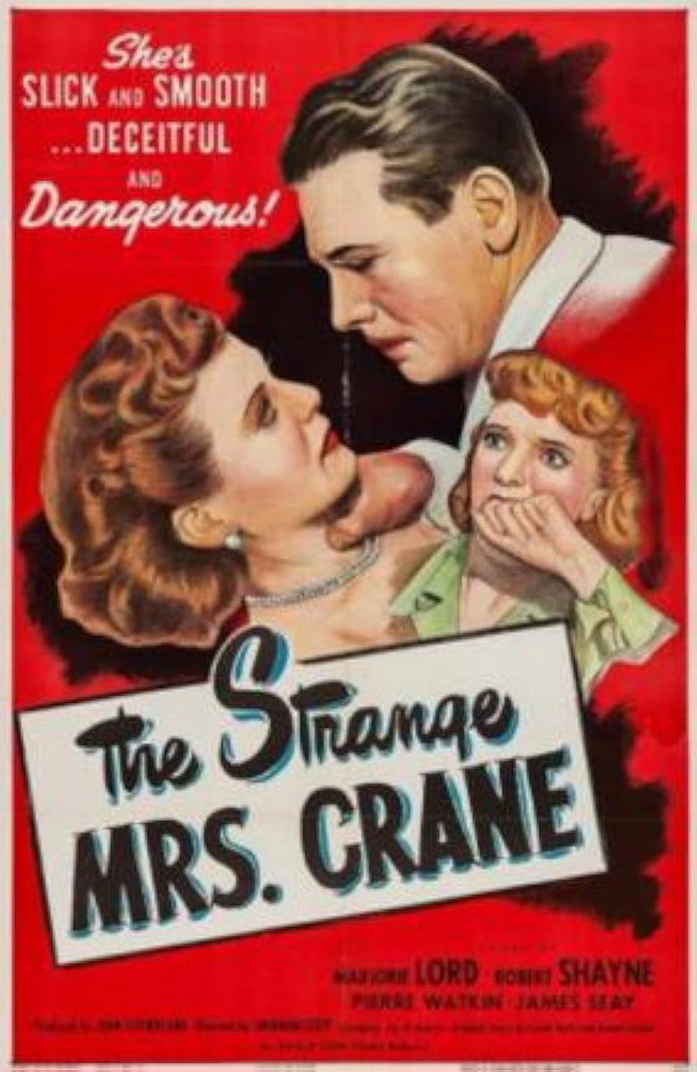 CellyNostalgie's tweet photo. #nw the #Noir "The Strange Mrs. Crane" (1948, Newfield). With Marjorie Lord, Robert Shayne, Pierre Watkin, Ruth Brady, James Seay, Claire Whitney, Chester Clute, Mary Gordon, Ralph Dunn &amp; more. https://t.co/OXQdquIWqV