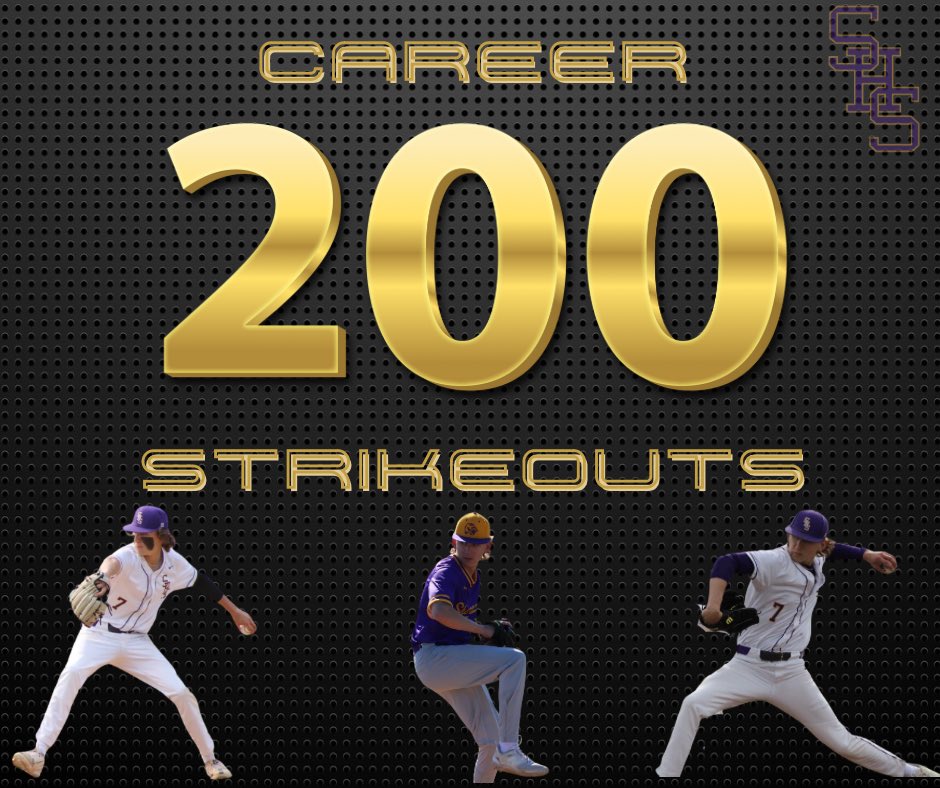 SHSTigersBall's tweet photo. 🚨 CAREER MILESTONE 🚨

Congratulations to 2025 LHP Aidan Terronez on reaching career strikeout #200 tonight! On his way to 14 Ks he reached the milestone on his 11th K of the game in the 6th inning! https://t.co/0yxSP8UmzU