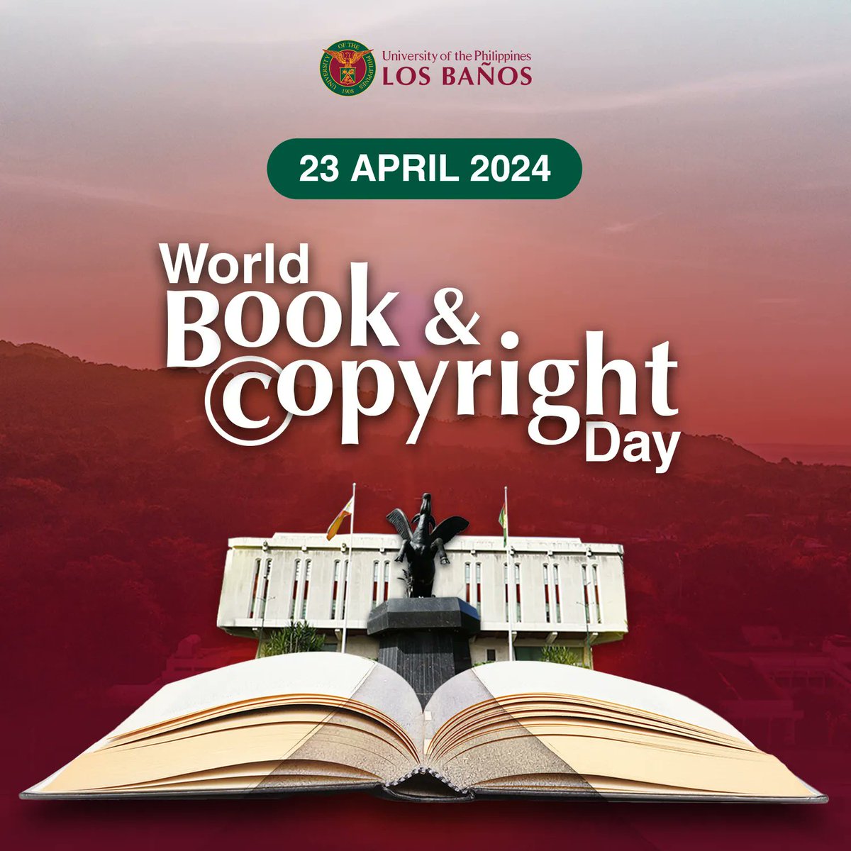 #UPLB joins the celebration of the World Book and Copyright Day! As an advocate for creativity, diversity, and equal access to knowledge, UPLB commits to being a haven for authors, publishers, libraries, and readers.