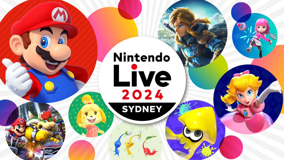#NintendoLive is coming to Sydney this year! 📆 31/08-01/09

Friends, families, and fans of all ages: prepare for #NintendoSwitch gameplay, live stage events, photo ops and more at this in-person event. Stay tuned for more details: ntdo.com/601442drC