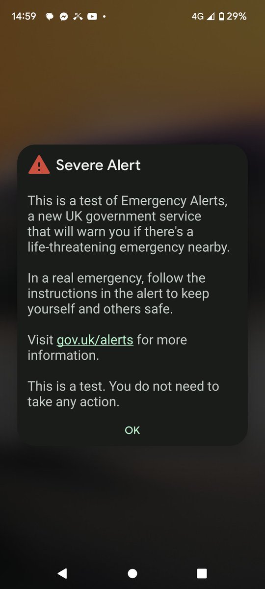 #OnThisDay 2023 : Remember the emergency alert test text message the UK government sent to mobile phones this time last year?