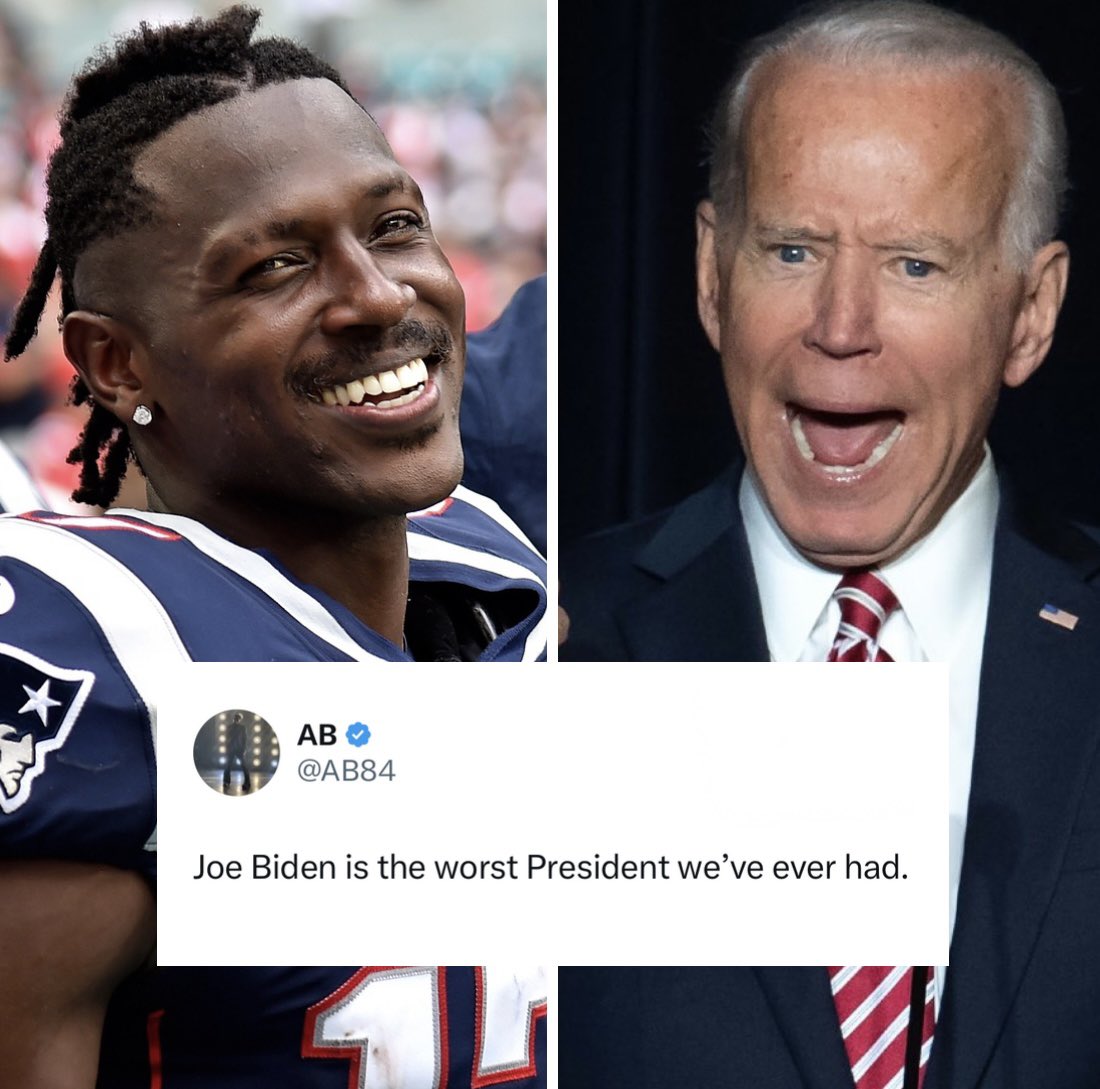 BREAKING: Former NFL superstar Antonio Brown says, “Joe Biden is the worst president we’ve ever had.”