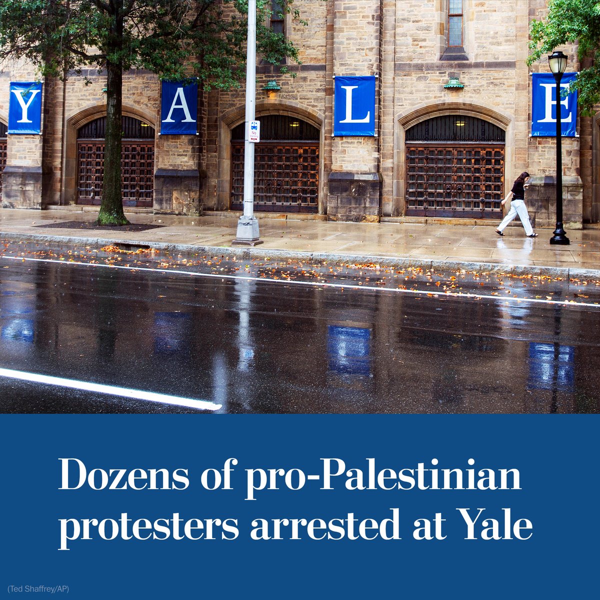 Yale is “sending bombs to level every school in Gaza, and I’m not willing to stand silent while that happens,” said Tacey Hutten, a student protester who was arrested Monday. “And based on what I’ve seen the last couple of days, this campus isn’t either.” wapo.st/3xQUCsH