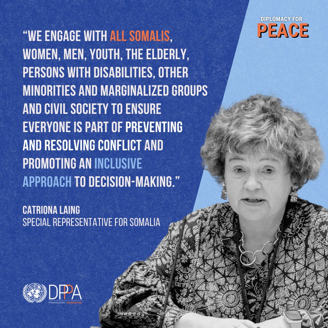 Since 2013, @UNSomalia has supported efforts 'for a peaceful and stable federal #Somalia' through electoral assistance, the rule of law, constitutional reform, human rights advancement, peacebuilding and reconciliation. #DiplomacyDay Learn more: youtube.com/watch?v=Gzqgv9…