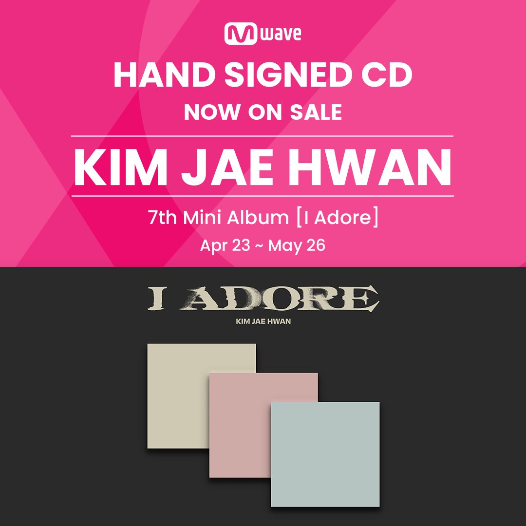 [#Mwave shop] #KIMJAEHWAN の直筆サイン入りCDを購入できます。 💿商品: SIGNED KIM JAE HWAN – 7th Mini Album [I Adore] 🎁イベント1: 購入者の中から6人を抽選し サイン入りポラロイド写真をプレゼント。 🎁イベント2: フォトカード2種のうち1種ランダム贈呈。 🎁イベント3:…