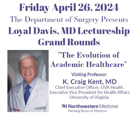 We look forward to hearing from @KCraigKentMD of @UVASurgery, it is sure to be informative!