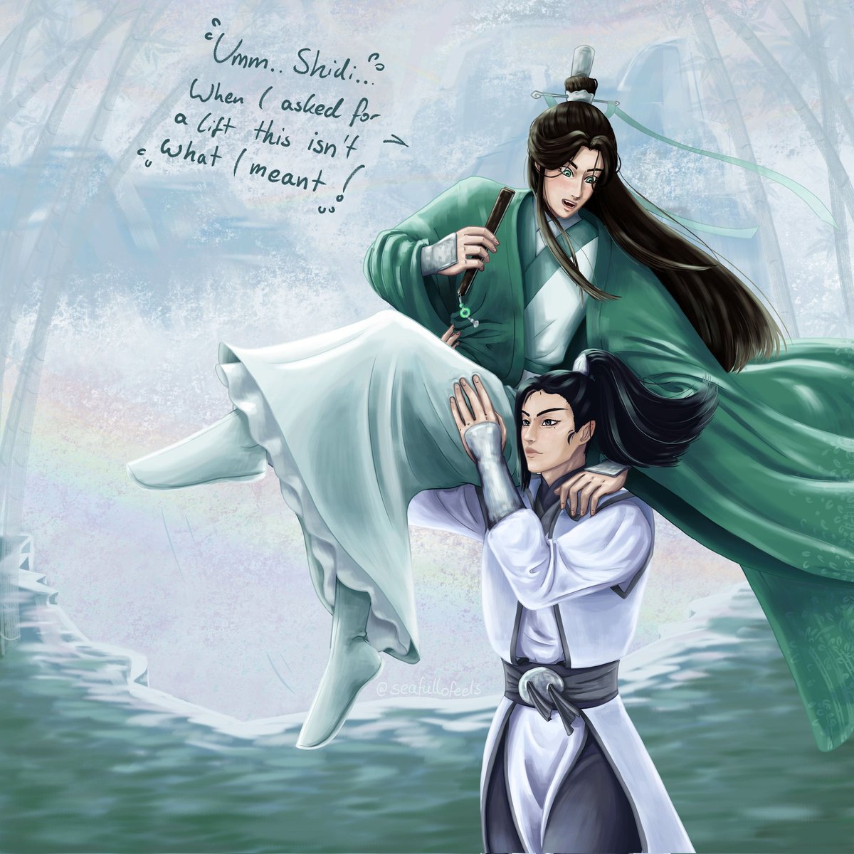 My entry for @rynanovel 's 1kDTIYS on Instagram! <3 Please check her insta account out if you see this :D
#LiuShen #svsss #LiuQingge #ShenQingqiu