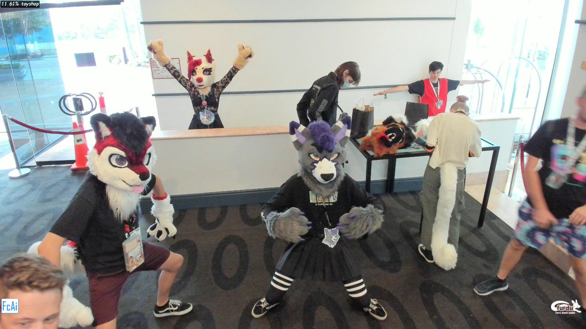 Thank you so much #FurDU for an incredible convention and for making Nyx's debut such an amazing moment. See you next year!
~
🧵: <a href="/DemonPupStudios/">♡ Demon Pup ♡</a>