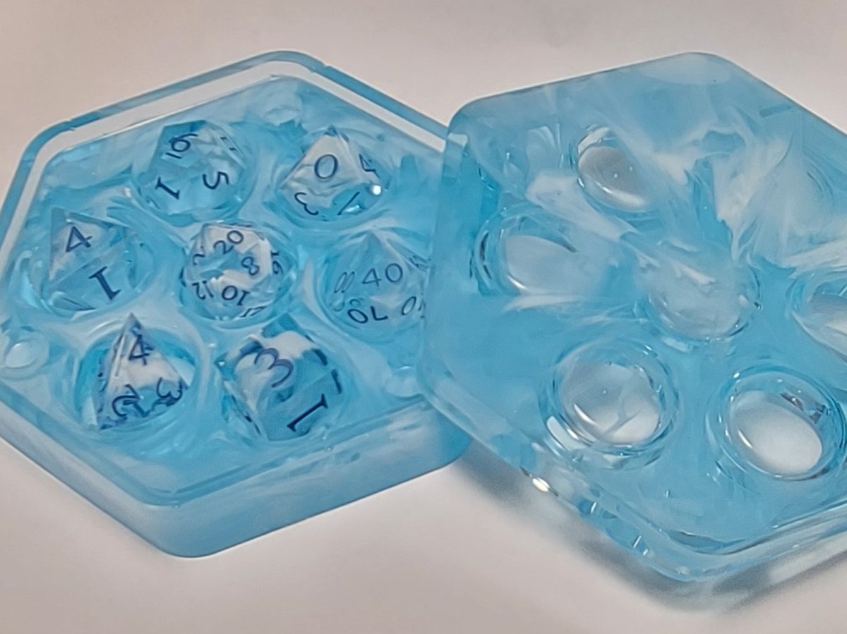 Jammer211's tweet photo. Going live in a few. Playing with more dice. Going to demold a few sets and then work on some inking. Doubt we will finish any tonight but it will still be fun. Stop by and set your inner dice goblin free.
#DICE
#MakingDice
https://t.co/Tj8d73AiyK
https://t.co/ekgOnUTvaR https://t.co/TvZUSIUuQi