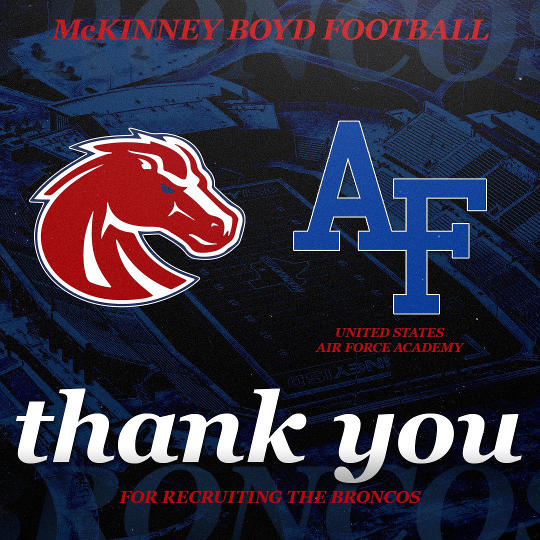 Thank you @coachskene3 and @AF_Football for recruiting the Broncos! 

Next Level Broncos! 

Let ‘em run 🐴🐎🐴🐎

#FlyFightWin #BoltBrotherhood⚡️⚡️

#TPD #UNCOMMON #BRONCODNA