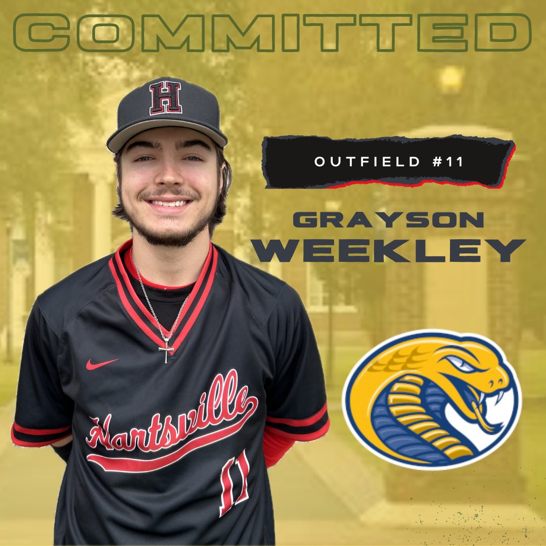 Congratulations to Grayson Weekley on his recent commitment to Coker University!